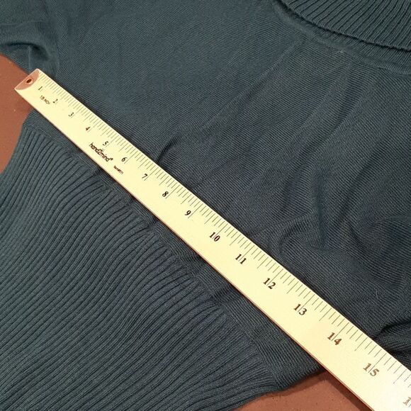 Willi Smith Caribbean Blue Cowl Neck Sweater - Picture 7 of 11